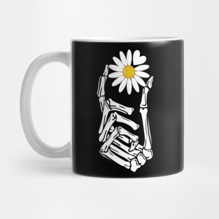 Radiology Skeleton Hand Xray Heart Love Spring Daisy flower Mug